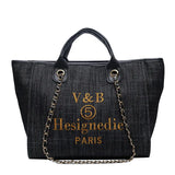 Canvas Vintage Shoulder Bag Women Tote Handbag High capacity Shopping bags