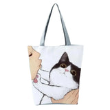 Animal Pattern Shoulder Bag Girl Kiss Storage Cartoon Reusable