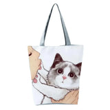 Animal Pattern Shoulder Bag Girl Kiss Storage Cartoon Reusable