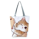 Animal Pattern Shoulder Bag Girl Kiss Storage Cartoon Reusable