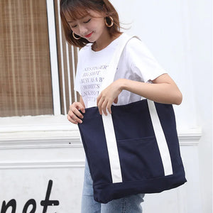 Embroidered Canvas Women's Shoulder Bag Handbag