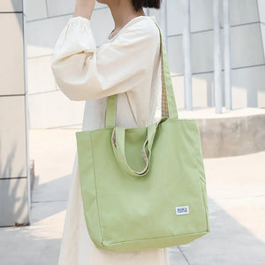 Casual Canvas Shoulder Bag Female Handbag