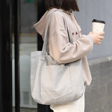 Canvas Shoulder Bag Large-capacity Shopping Handbag