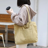 Canvas Shoulder Bag Large-capacity Shopping Handbag