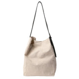 Women's Casual Canvas Drawstring Shoulder Bag