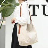 Women's Casual Canvas Drawstring Shoulder Bag