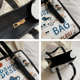 Ladies Cartoon Print Shoulder Bag Large Capacity