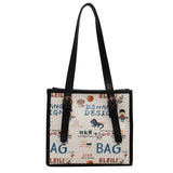 Ladies Cartoon Print Shoulder Bag Large Capacity