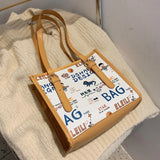 Ladies Cartoon Print Shoulder Bag Large Capacity