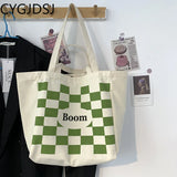 Canvas Shoulder Bag Women Handbag Tote Side Bag