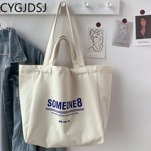 Canvas Shoulder Bag Women Handbag Tote Side Bag