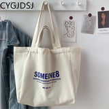 Canvas Shoulder Bag Women Handbag Tote Side Bag