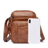 Leather Casual Shoulder Bag Small Tote Female Travel Underarm Top Handle Bag