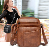 Leather Casual Shoulder Bag Small Tote Female Travel Underarm Top Handle Bag