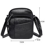 Leather Casual Shoulder Bag Small Tote Female Travel Underarm Top Handle Bag