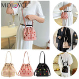 Love Heart Embroidered Crossbody Shoulder Bag Casual Purse Small Totes