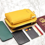 Lychee Texture Crossbody Phone Bag Faux Leather Messenger Bag
