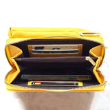 Lychee Texture Crossbody Phone Bag Faux Leather Messenger Bag