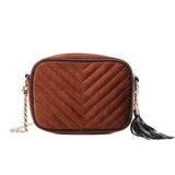 Corduroy Mini Shoulder Bag for Women
