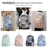 Nylon Schoolbag Teen Girls Travel Backpack Print Shoulder Bag