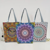 Bohemia Print Foldable Shoulder Bag Outdoor Shopping Pouch