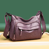 Summer PU Leather Crossbody Tote Bag Large Capacity