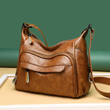 Summer PU Leather Crossbody Tote Bag Large Capacity