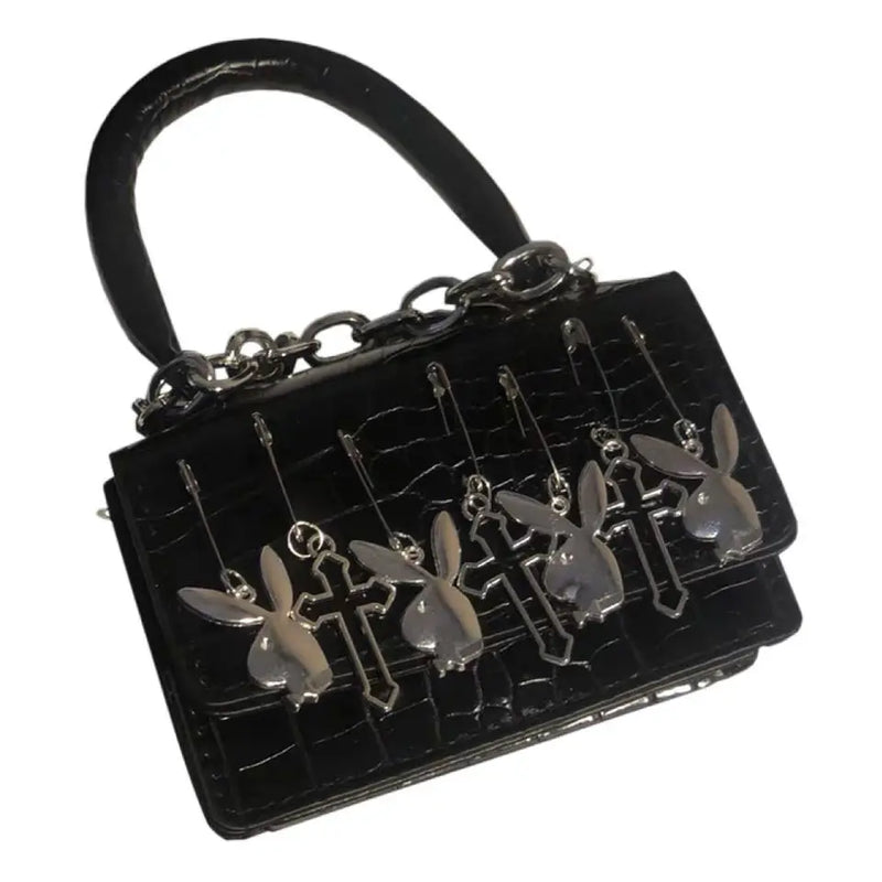 Metal Punk Biker Style Shoulder Bag Messenger Purse