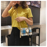Womans Braided Straw Shoulder Bag Retro Summer Beach Mini Sling Purse
