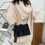 Women's Shoulder Bag Bow Chain Diamond Lattice Satchel Ins Style