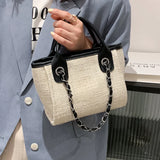 Canvas Shoulder Bag Women Large Capacity Single Shoulder Tote Bag Purse