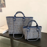 Canvas Shoulder Bag Women Large Capacity Single Shoulder Tote Bag Purse