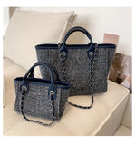 Canvas Shoulder Bag Women Large Capacity Single Shoulder Tote Bag Purse