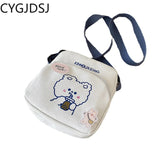 Canvas Women Shoulder Bag Crossbody Office Sac De Luxe Femme