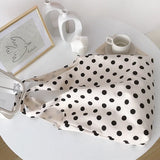 Shoulder Bag Women Dot Canvas Large Capacity Underarm Leisure High Street