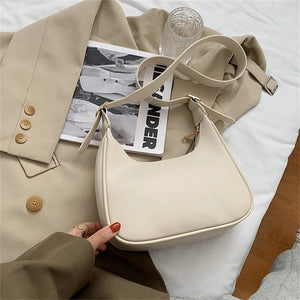 Women's PU Leather Shoulder Bag Solid Colors Crossbody Purse