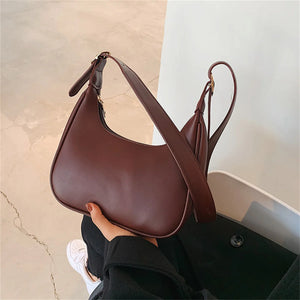 Women's PU Leather Shoulder Bag Solid Colors Crossbody Purse