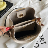 Shoulder Bag Women Handbags Crossbody Bags Ladies Handbags Leather Bucket Bag