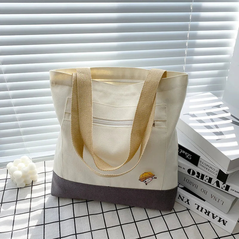 Canvas Tote Bag Women Handbag Ladies Shoulder Bag