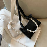 Shoulder Bag Women PU Leather Mini Bag Underarm OL Handbags