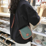 Shoulder Bag Women Patchwork PU Leather Crossbody Mini Bags