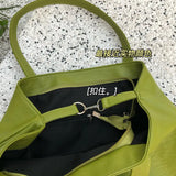 Shoulder Bag Women Solid Large Capacity Tote Bag OL High Street Ins PU Handbags