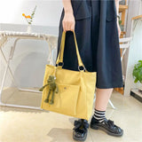 Womens Nylon Shoulder Bag High-capacity Totes Handbag Waterproof Schoolbags