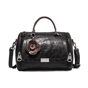Shoulder Bag for Ladies PU Leather Handbag Women Crossbody Bags with Pendant