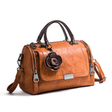 Shoulder Bag for Ladies PU Leather Handbag Women Crossbody Bags with Pendant