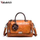 Shoulder Bag for Ladies PU Leather Handbag Women Crossbody Bags with Pendant