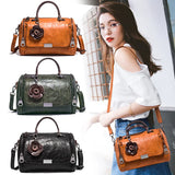 Shoulder Bag for Ladies PU Leather Handbag Women Crossbody Bags with Pendant
