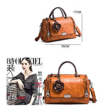 Shoulder Bag for Ladies PU Leather Handbag Women Crossbody Bags with Pendant