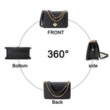 Women Shoulder Bag Chain Crossbody Pu Leather Messenger Bag
