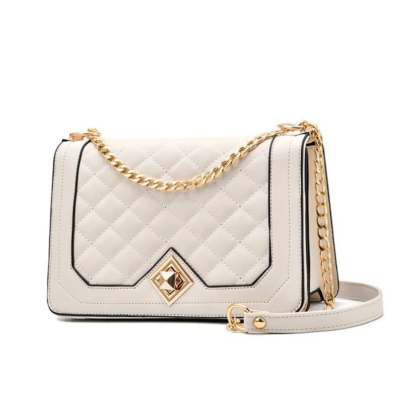 Women Shoulder Bag Chain Crossbody Pu Leather Messenger Bag